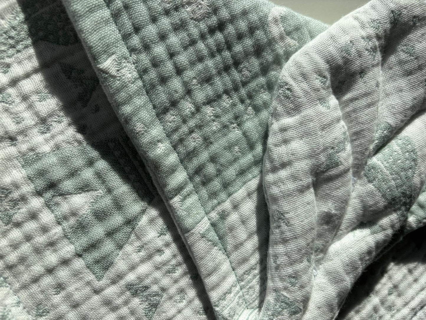 Mint kaktusbild-2 snuttefilt (28x28)