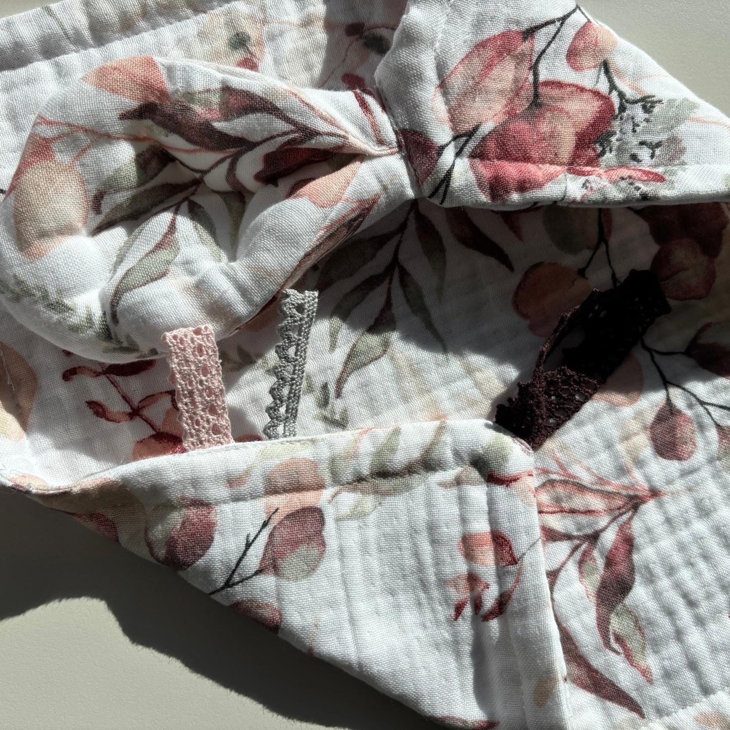 Höst grenar mönstrad snuttefilt (32x32)