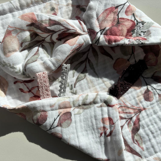 Höst grenar mönstrad snuttefilt (32x32)