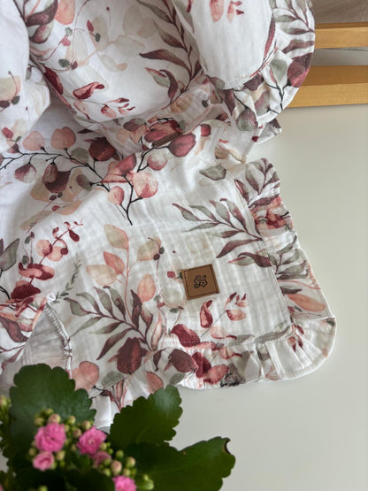 Höst grenar mönstrad babyfilt (100 x 100 cm,4-lagers muslin)