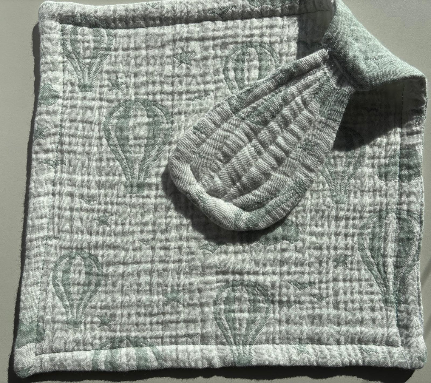 Mint luftballong snuttefilt (26x26)