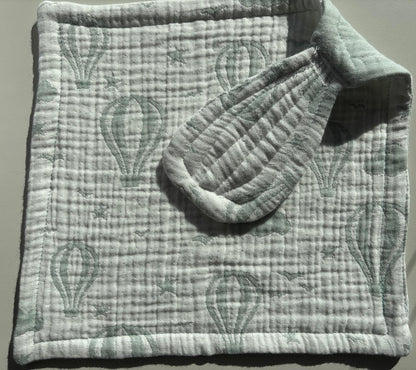 Mint luftballong snuttefilt (26x26)