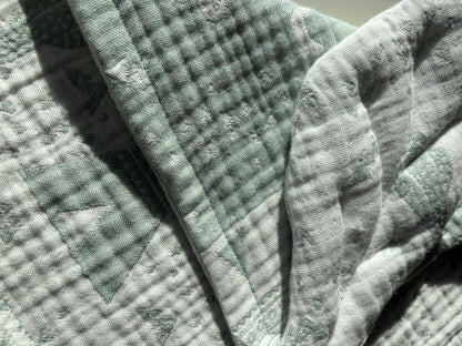 Mint kaktusbild-2 snuttefilt (28x28)