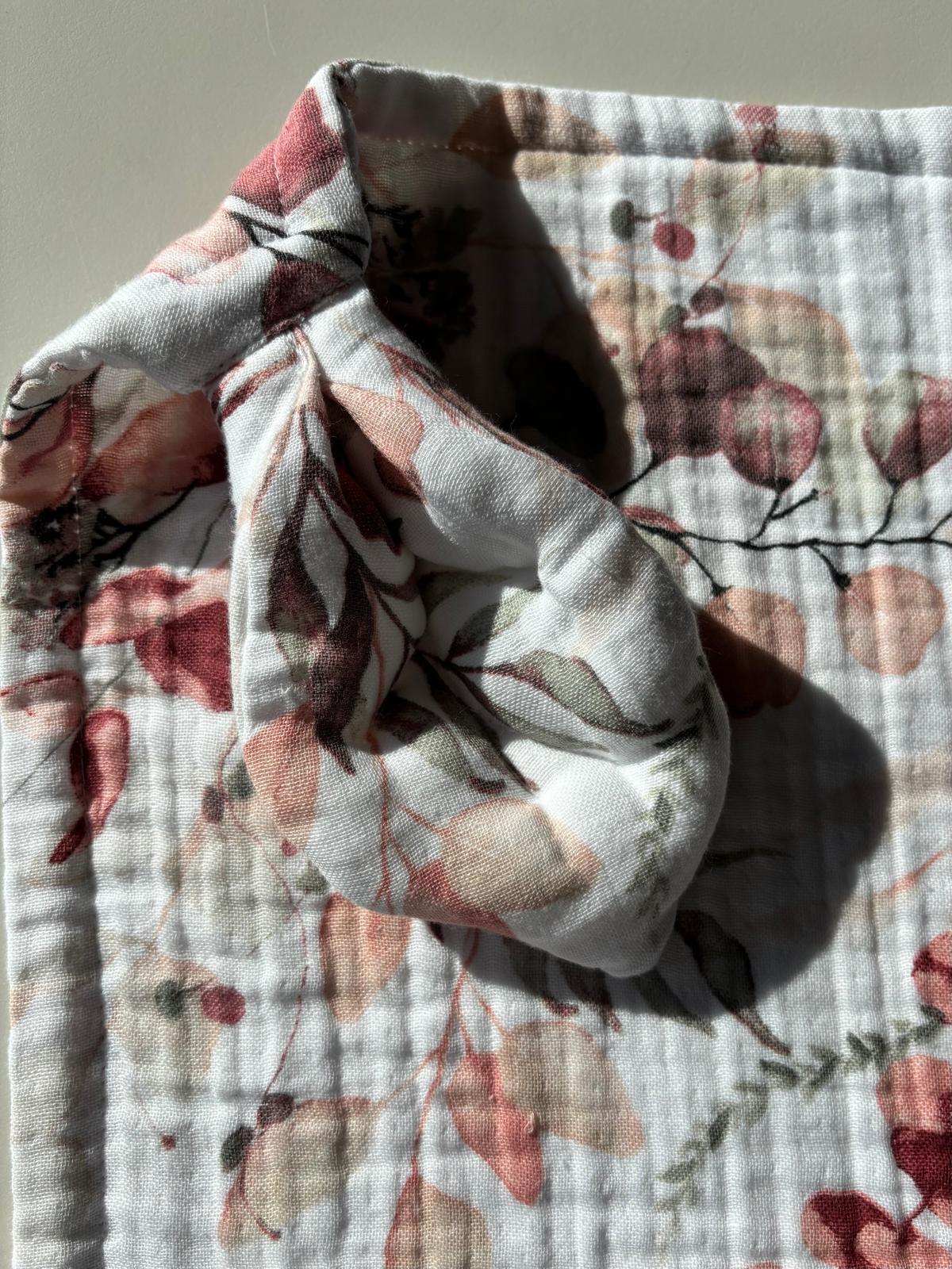 Höst grenar mönstrad snuttefilt (32x32)