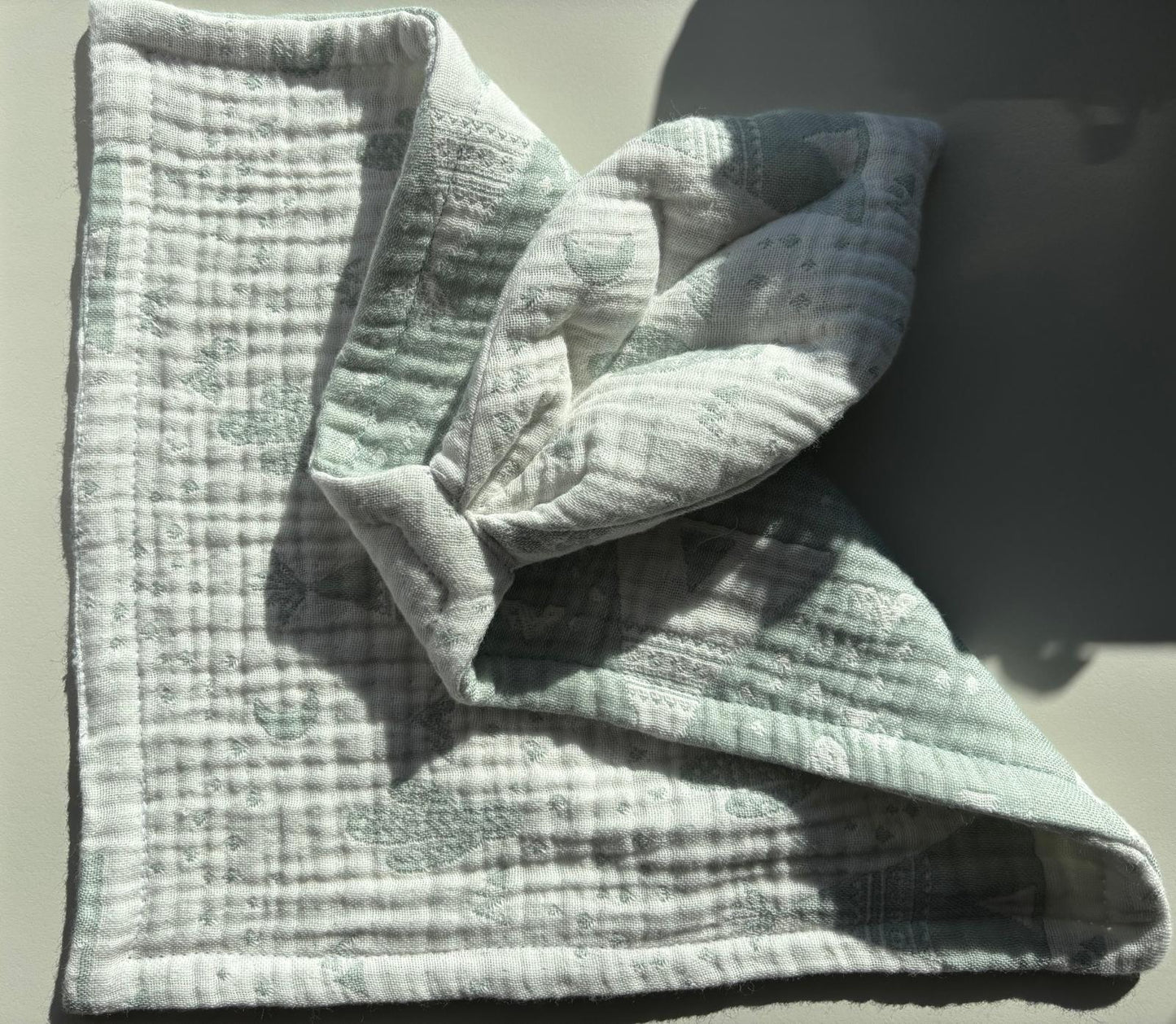 Mint kaktusbild snuttefilt (28x28)